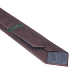Cravate champagne marine & cuivre - Soie