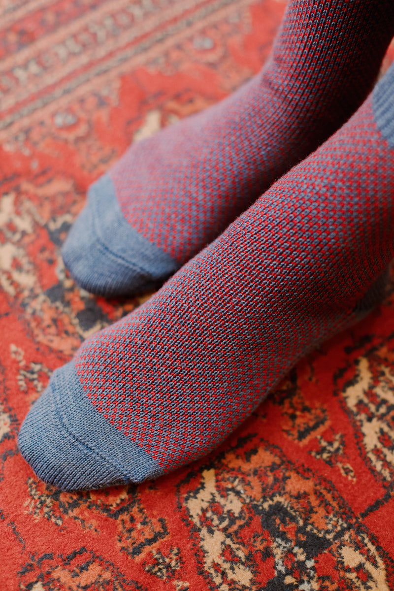 Light Blue - Indoors Socks - Wool