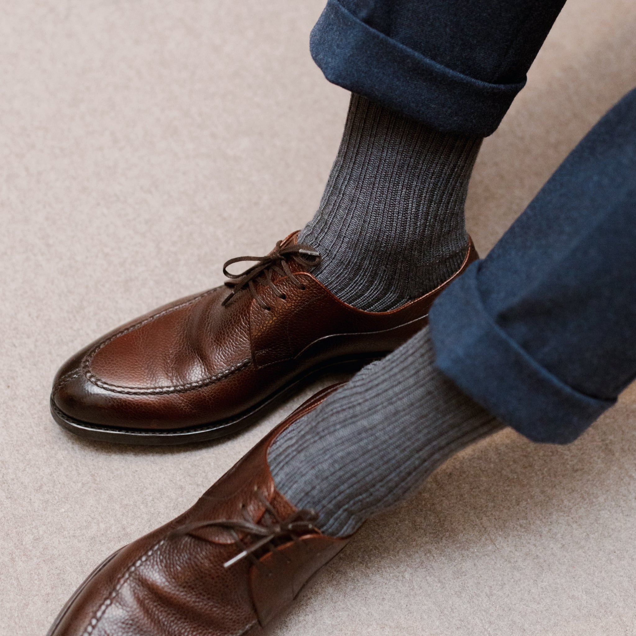 Gris chiné - Gamme Bison - Laine