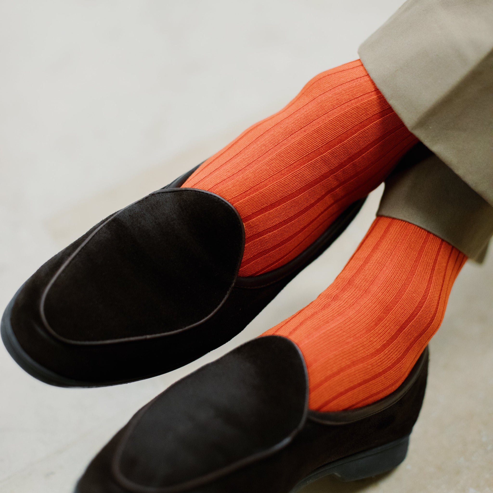 Orange - Super-Solid Fil d'Écosse Baumwolle
