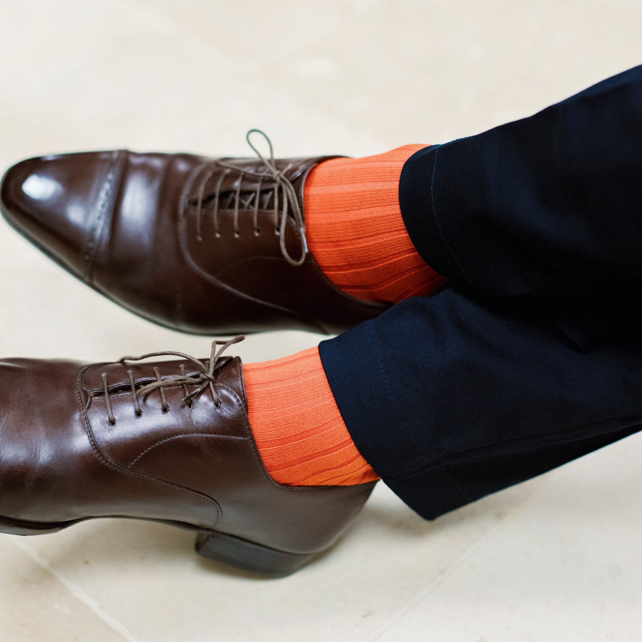 Orange - Super-Solid Fil d'Écosse Baumwolle