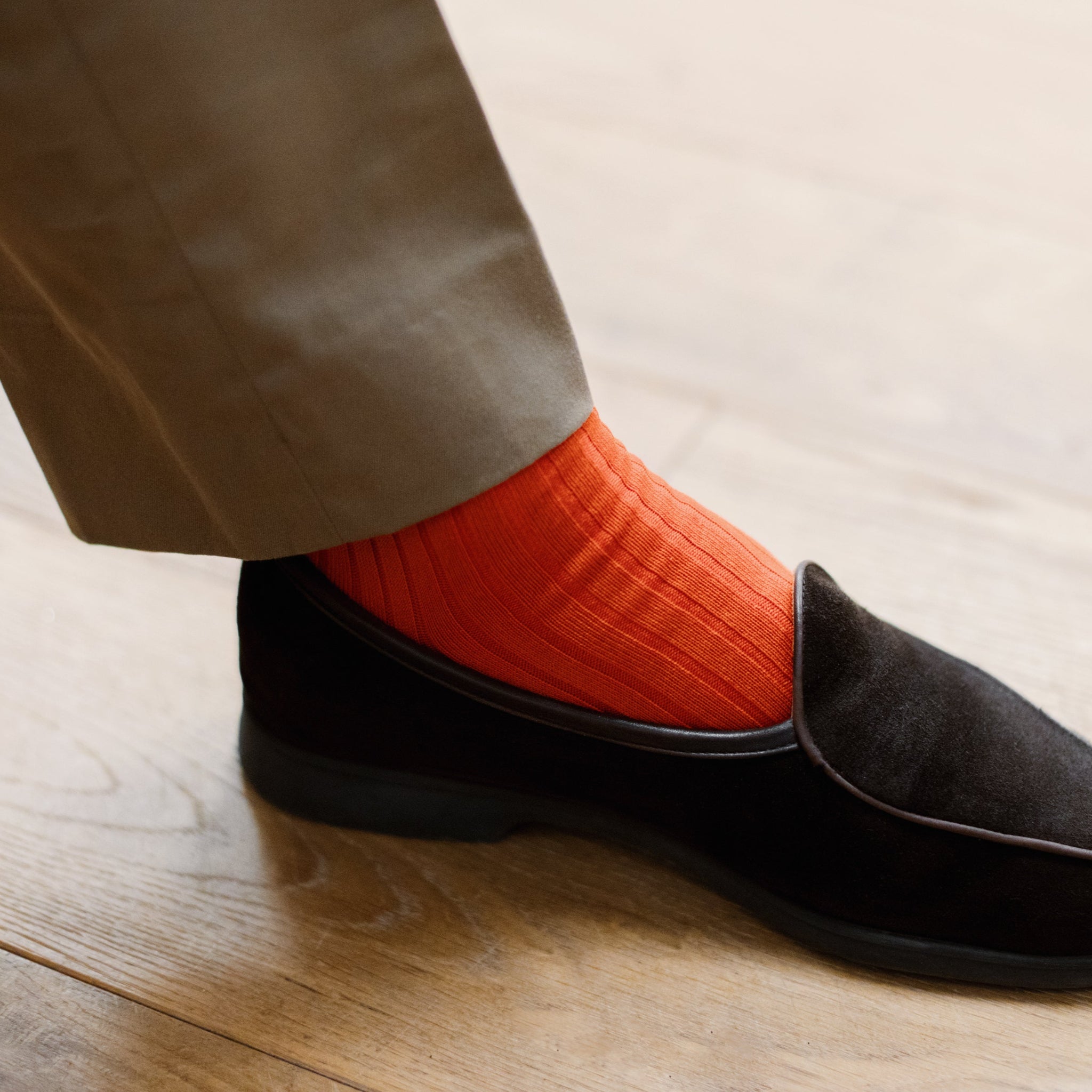 Orange - Super-Solid Fil d'Écosse Baumwolle