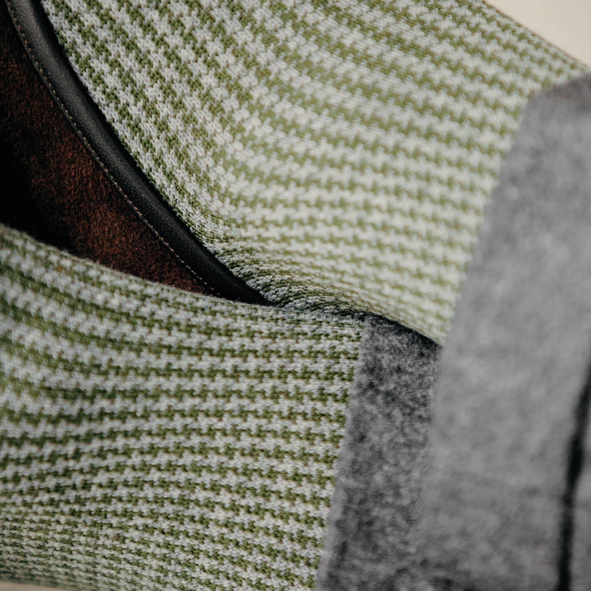 Verde & Gris - Pata de gallo - Super-Resistente Hilo de Escocia