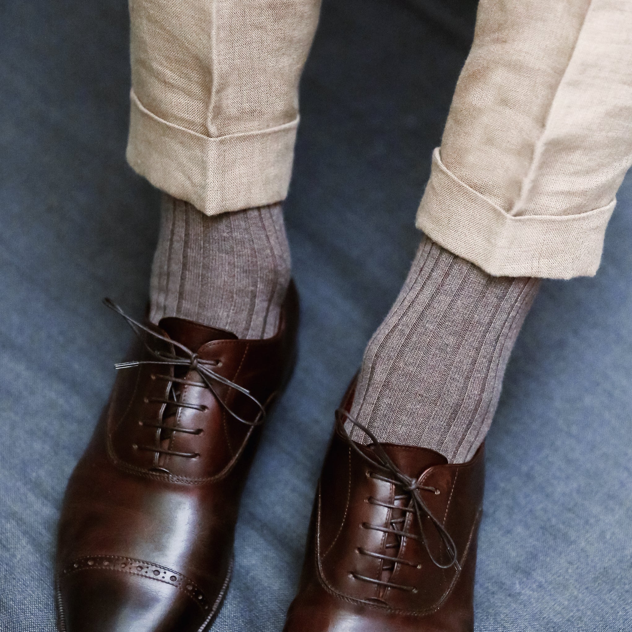 Taupe - Super-Solid Fil d'Écosse Baumwolle