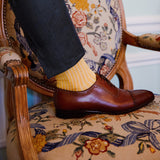 Yellow & White - Cotton Lisle