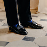 Royal Blue & Gold - Cotton & Lurex