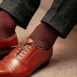 Grey & Burgundy - Compression Socks