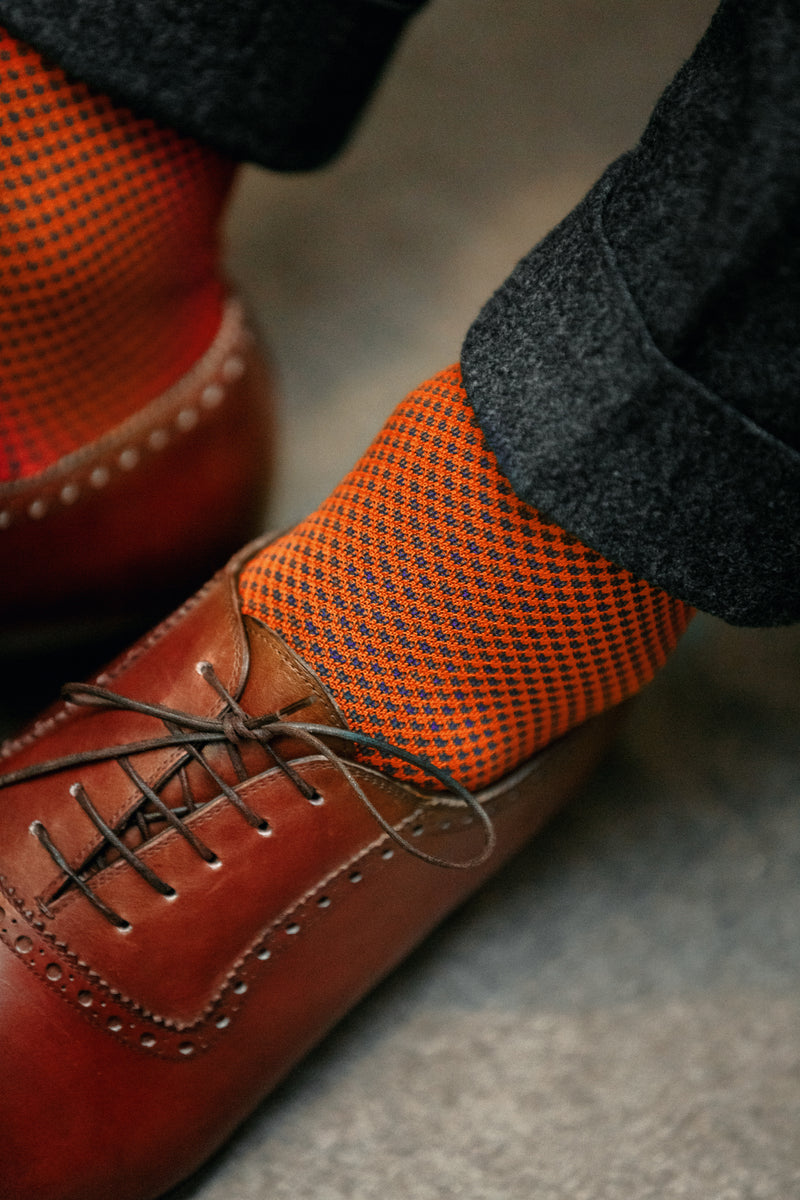 Orange & Royal Blue - Compression Socks