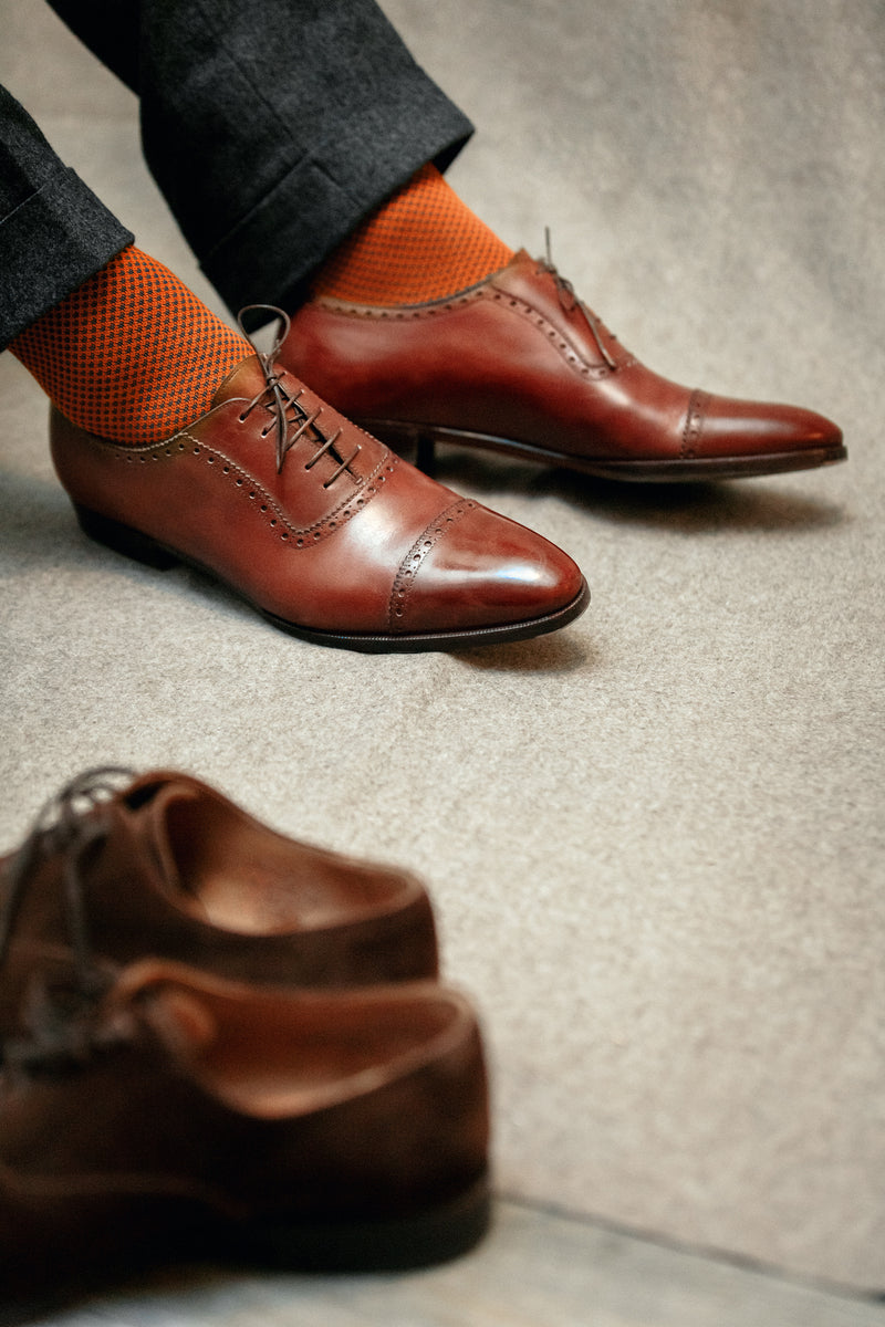 Orange & Royal Blue - Compression Socks