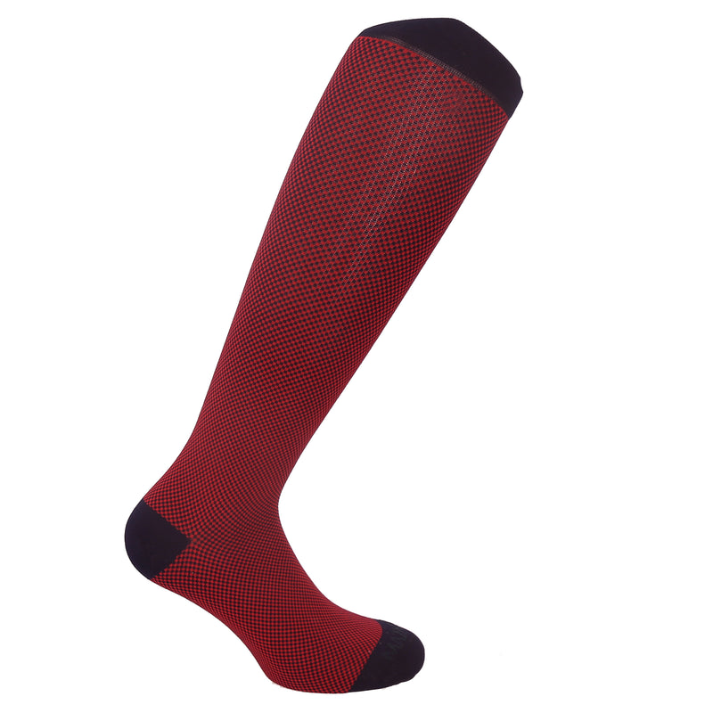 Navy Blue & Red - Compression Socks