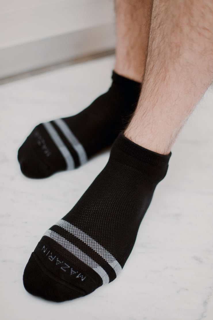 Black & Grey - Ankle - Cotton