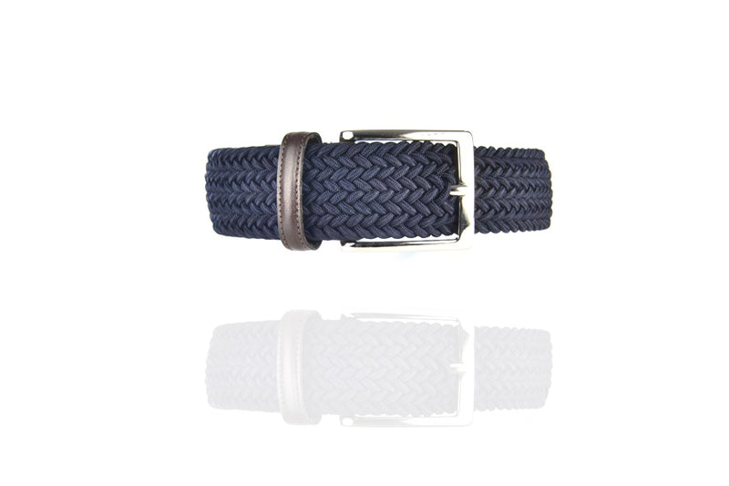 Navy Blue - Braided Belt